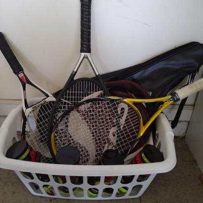 Tennis Rackets, Covers, And Tennis Balls