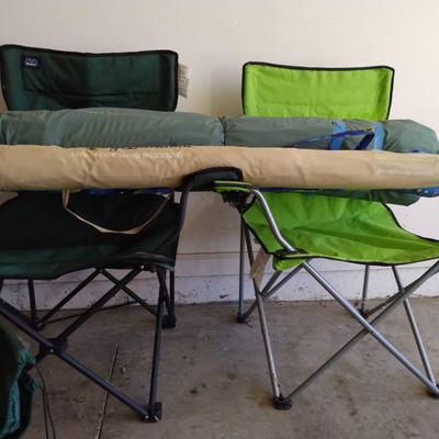 Tommy Bahama Umbrella And Camping Chairs