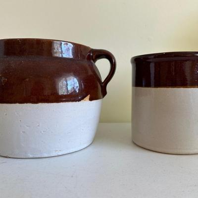 Vintage Stoneware Bean Pot And More