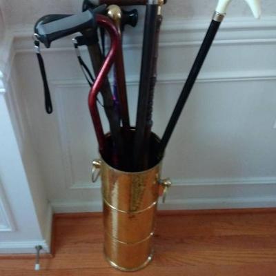 Assortment Of Canes And Walking Sticks#1