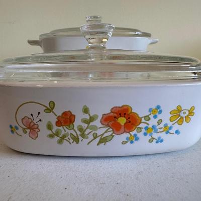 Vintage Corningware Wildflower Casserole Dishes