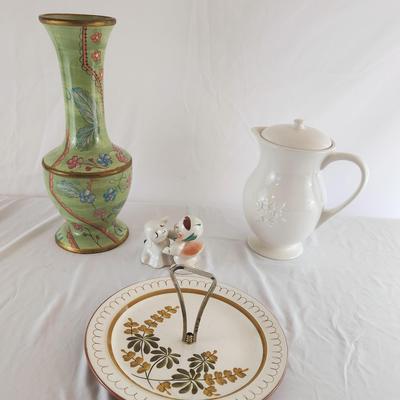 Stangl Tidbit Tray, Pottery Barn Coffee Pot And More