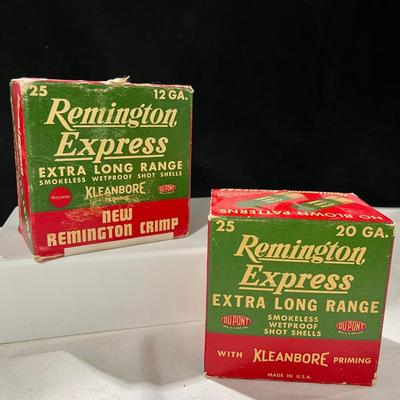 Vintage Remington Express Extra Long Range 12 & 20 GA 