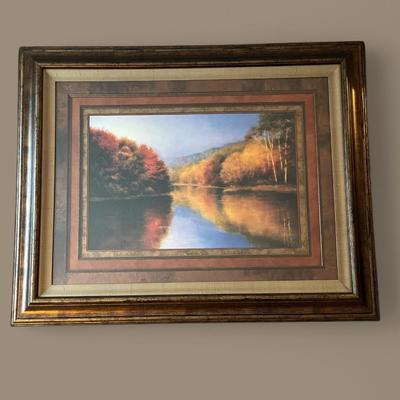"Autumn Stillness" by Robert Striffolino Large Framed Art Print 