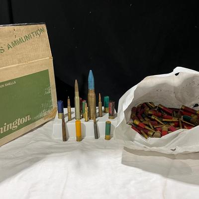 Collection of Ammunition Rounds. Ft, Practice Rounds, Shells, & More Mystery Lot 