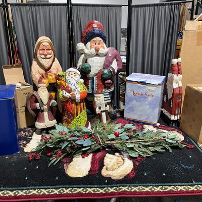 Large Santas & More Holiday Collection! Huge Mystery Lot 