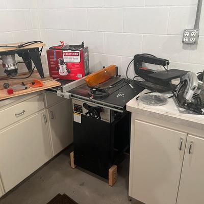 CRAFTSMAN 7-1/4-inch Circular Saw, Scroll Saw, Router, Work Table & More