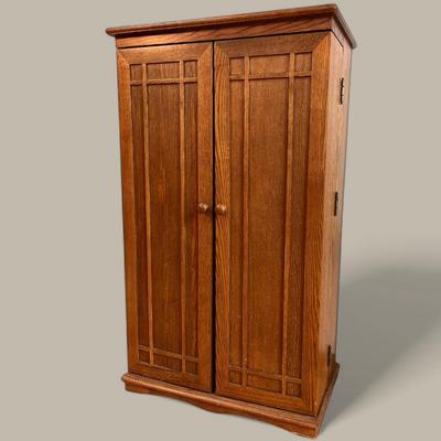 Solid Oak Mission Style Cabinet