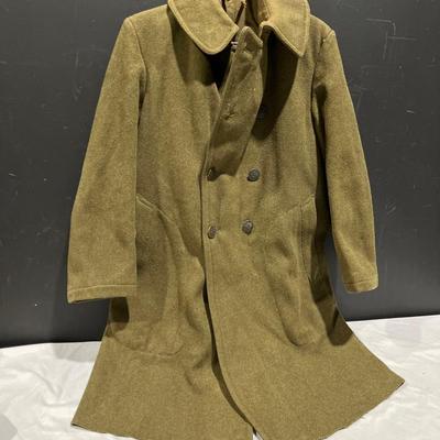 WWII Wool Army Overcoat 
