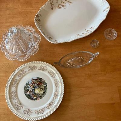 Vintage serving pieces