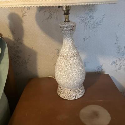 Mid century splatter lamp