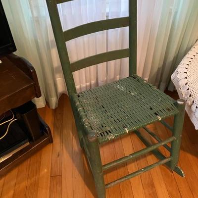 Vintage Adirondack camp porch rocking chair