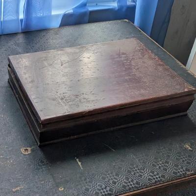 Vintage silverware chest