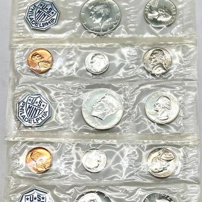 (3) Sets of United States Proof Coins 1964 Silver