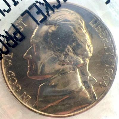 1964 Nickel Proof Jefferson Nickel Coin