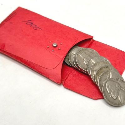 (10) Silver Nickels 1940-1959