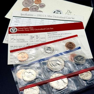The United States Mint 1992 Uncirculated Coin Set C