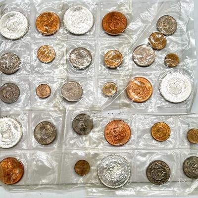 (5) 1964 Mexican Uncirculated Coin Sets