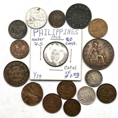 Collection of Antique & Vintage Coins 1884-1940