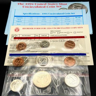 1994 United States Mint Uncirculated Coin Set A