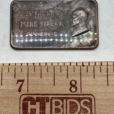 25 Grams 999 Pure Fine Silver Bar