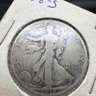 1918-S Walking Liberty Silver Dollar Coin