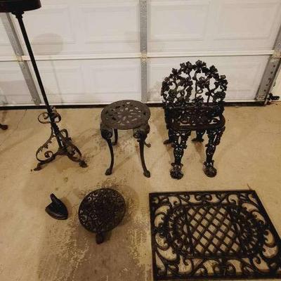 Outdoor Wrought Iron Decor