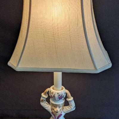 Whimsical Wong Lee Porcelain Monkey Lamp – Rare Find