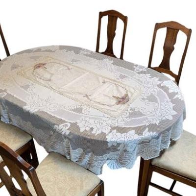 Amazing Antique Expandable Table With 6 Chairs * Expands To 108”!!! * Separates Into 2 Tables
Makes 42" Round Table * 68" Table...