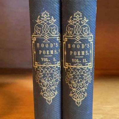 1857 HOODS POEMS VOL.1-2 * Poetical Works Of Thomas Hood