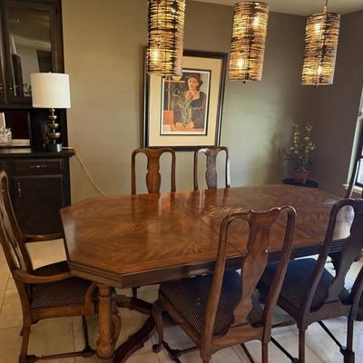 Dining table and chairs 