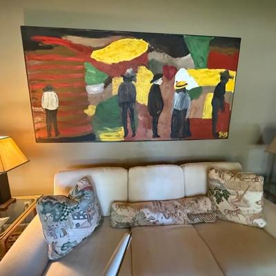Oversized Original  painting. Signed. 