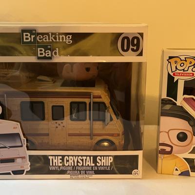 Breaking Bad Walter White & The Crystal Ship Funko Pops