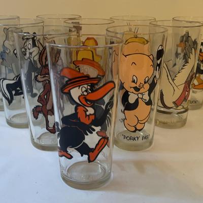 Set of Vintage Character Glasses