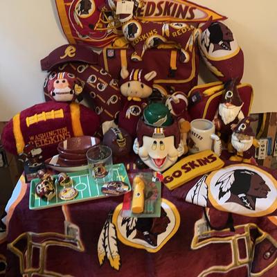 Large Assortment of Redskins Memorabilia