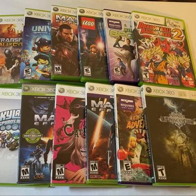 Assortment of Xbox 360 Games