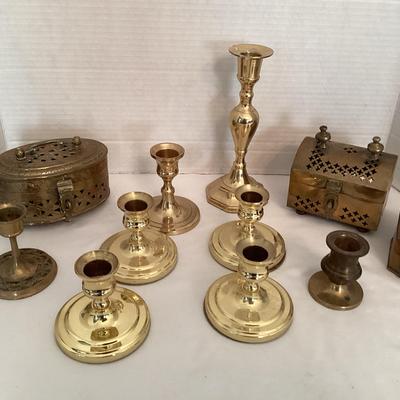 Assorted Brass Decor (10) 