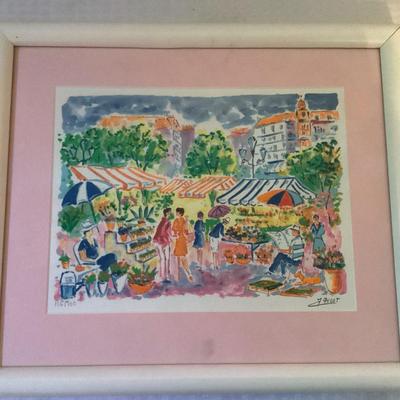 Open Air Market Print Signed & Numbered