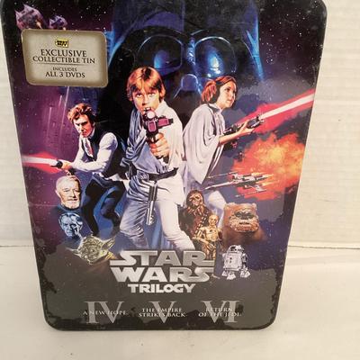 Exclusive Unopened Star Wars Trilogy DVDs In Collectors Tin 