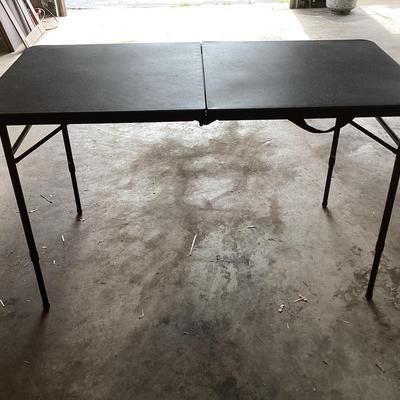 Black Folding Table