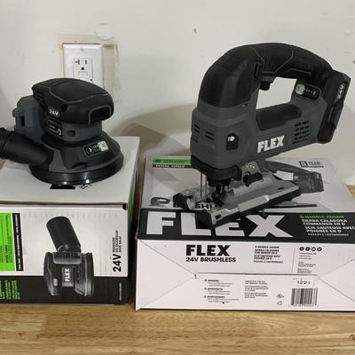 Flex D-Handle Jigsaw & 5" Random Orbital Sander