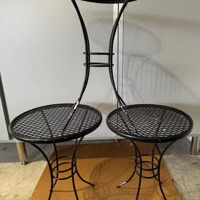 Small Metal Outdoor Tables (3)