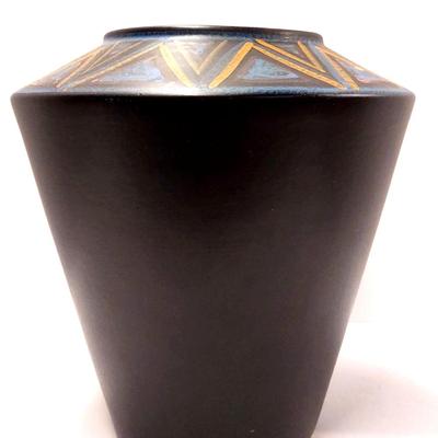 Handpainted German Made Pottery Vase