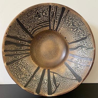 Large Pigeon Forge Pottery Bowl Signed by Douglas Ferguson