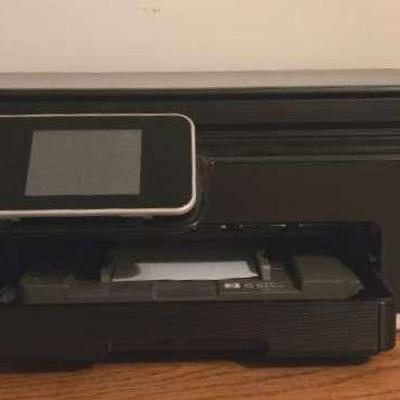 HP Photosmart 6520 Printer with Vintage IBM Portfolio and Desk Organizer