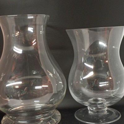 Large Clear Glass Vases/Candleholders