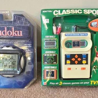 Mattel Classic Sports Hand Held Game and Sudoku