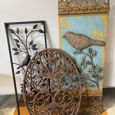 Outdoor Decorative Metal Wall Hangings (3)
