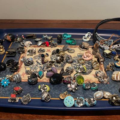 Costume Jewelry with Unique Clip-On Earrings and Bracelets