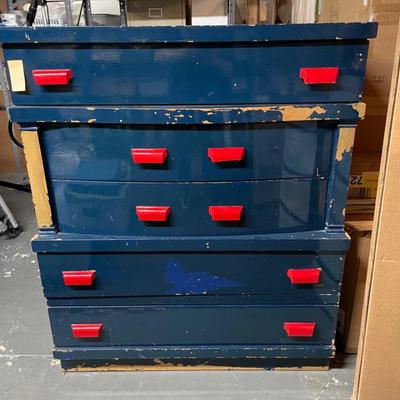 Vintage Painted Wood Dresser, Project Piece